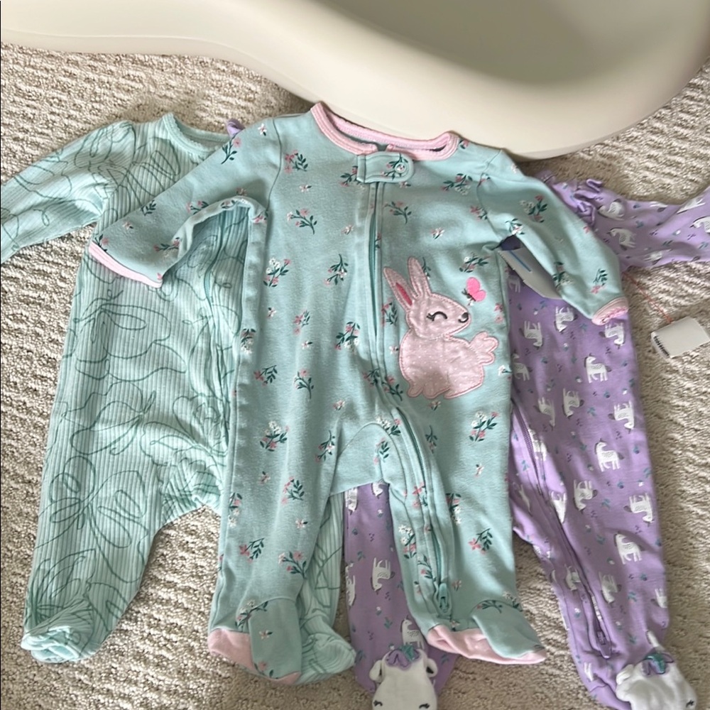 Floral Bunny Kids One Piece
